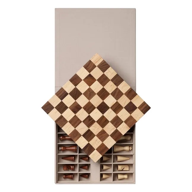 Jeu d'échecs en bois