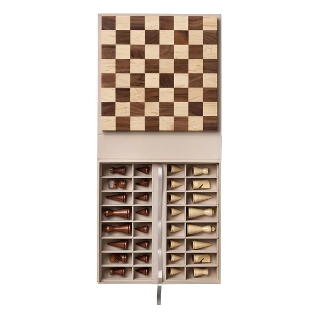 Jeu d'échecs en bois