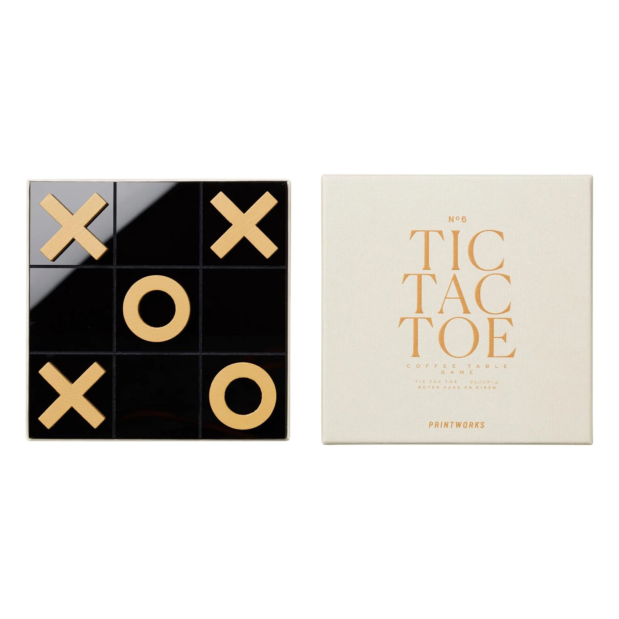 Printworks Cream Tic Tac Toe Game