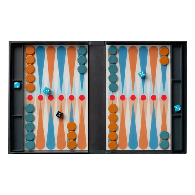 Jeu de Backgammon | Gris foncé