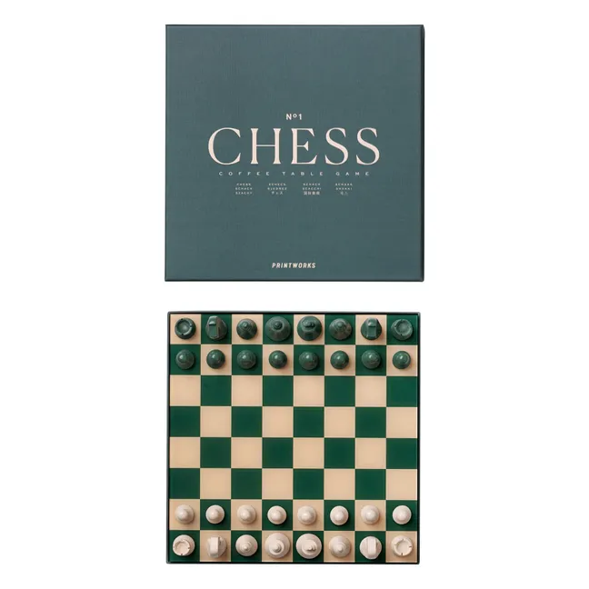 Juego de ajedrez | Verde Oscuro