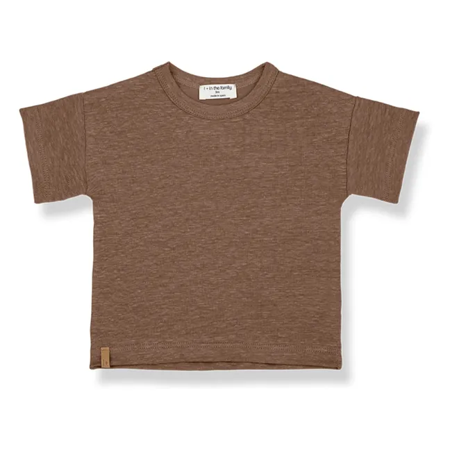 T-Shirt Tintoretto Leinen | Schokoladenbraun