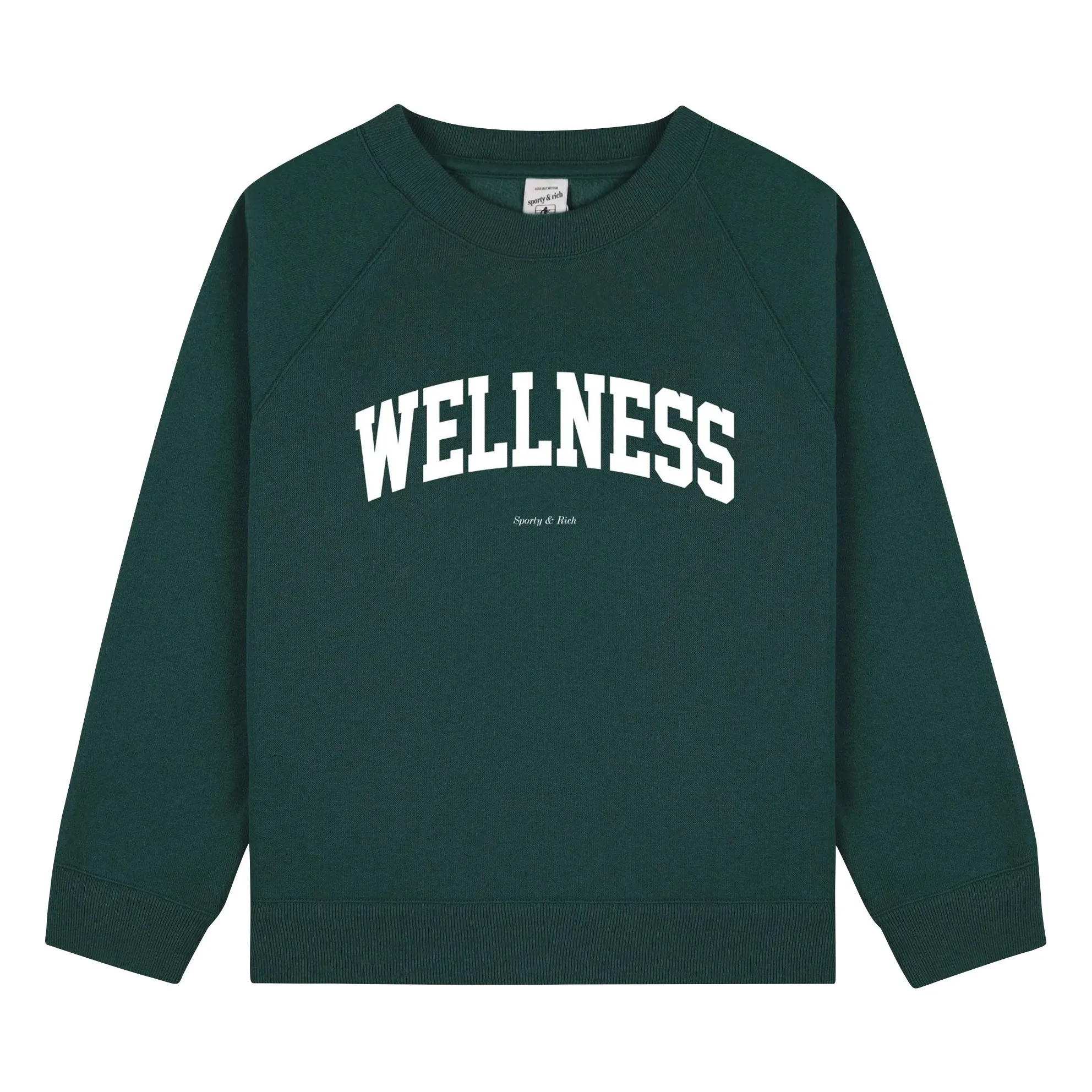 Sporty & Rich Unisex Kids Dark Green Ivy Wellness Sweat