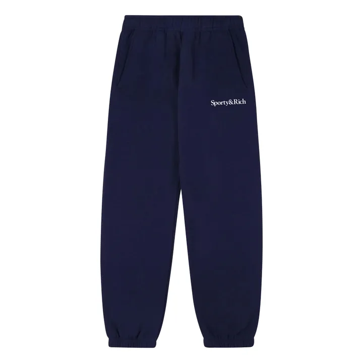 Jogger Serif Logo | Bleu marine- Image produit n°0