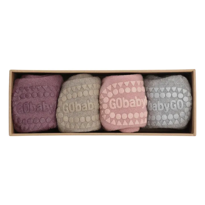 Combo Box 4 Chaussettes Coton Bio | Sable- Image produit n°2