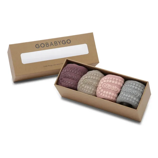 Combo Box 4 Chaussettes Coton Bio | Sable