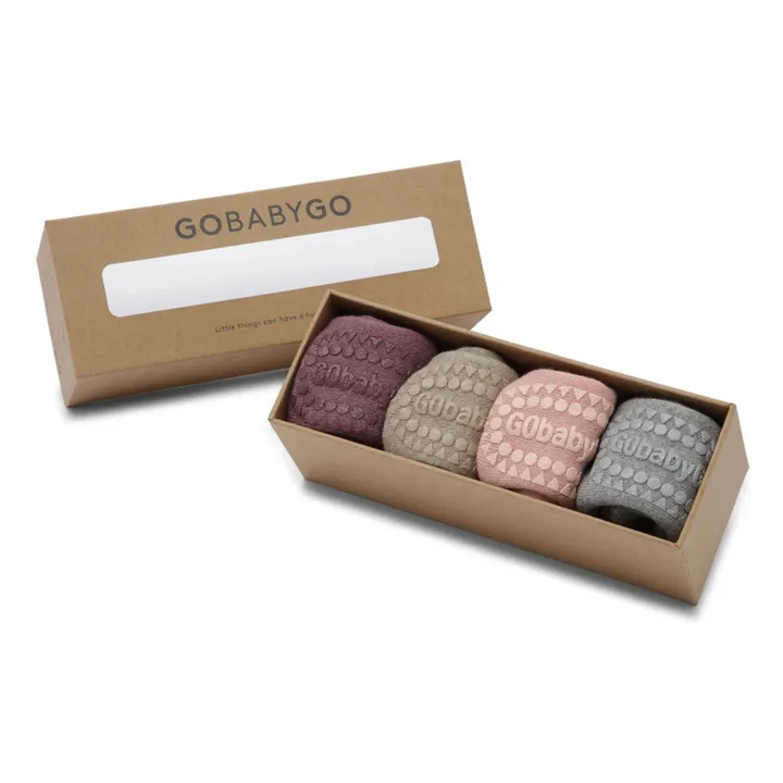 Combo Box 4 Chaussettes Coton Bio | Sable- Image produit n°0