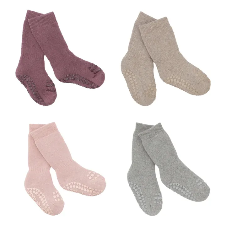 Combo Box 4 Chaussettes Coton Bio | Sable- Image produit n°1