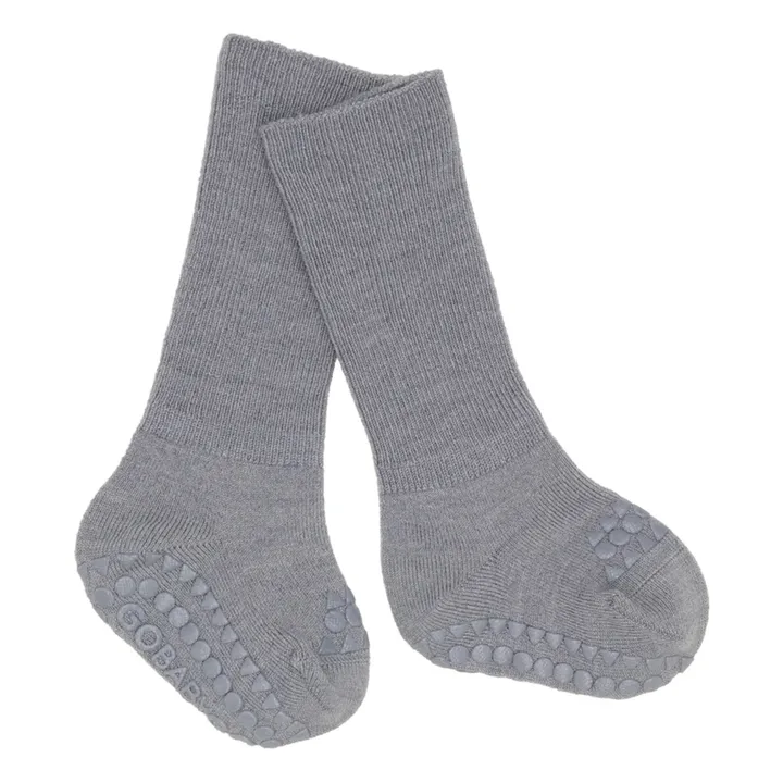 Chaussettes Antidérapantes Laine Mérinos | Gris- Image produit n°0