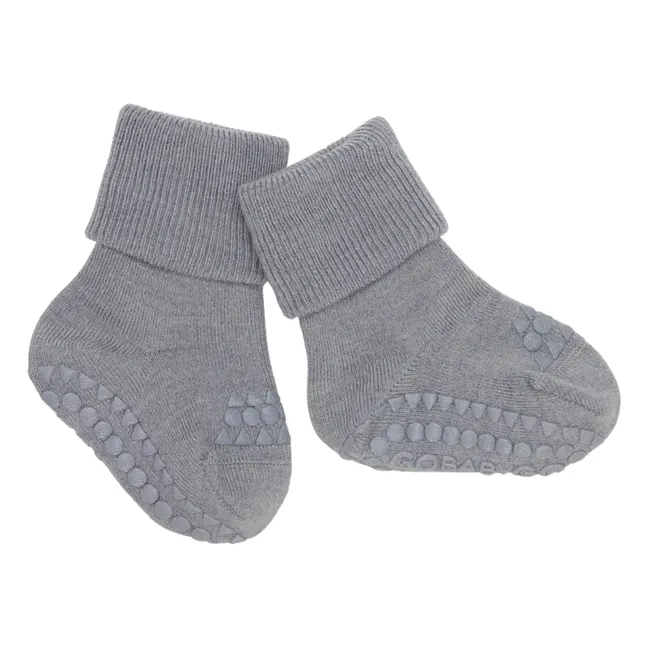 Anti-slip Merino Wool Socks | Grey
