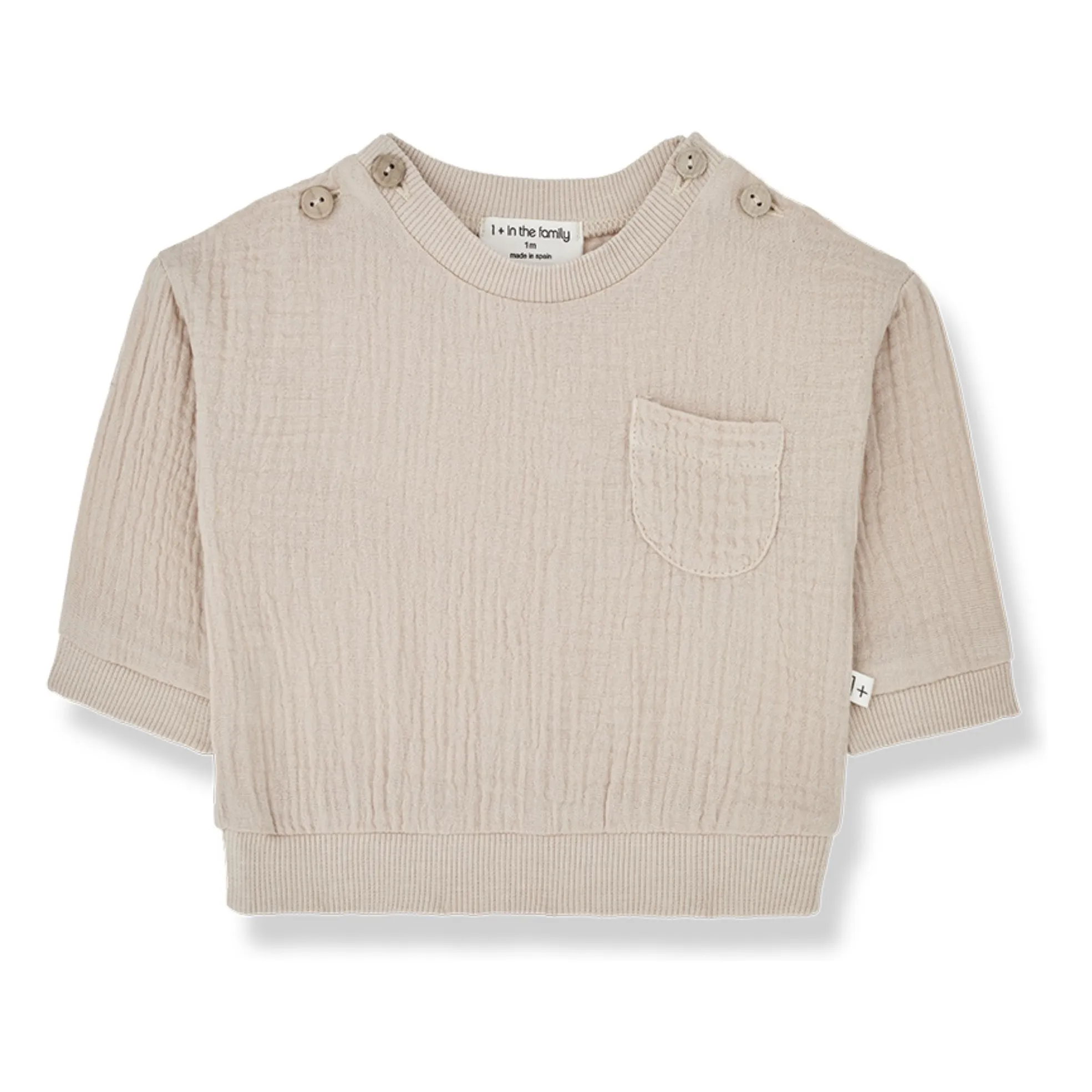 1+ In The Family Pale Pink Lorenzo Mousseline Sweater