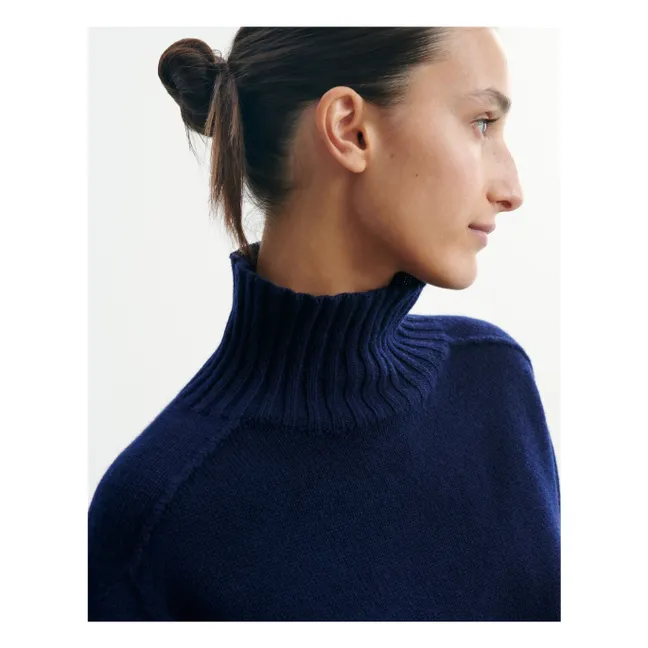 Pull Col Montant Manches Marteau Cachemire | Rouge