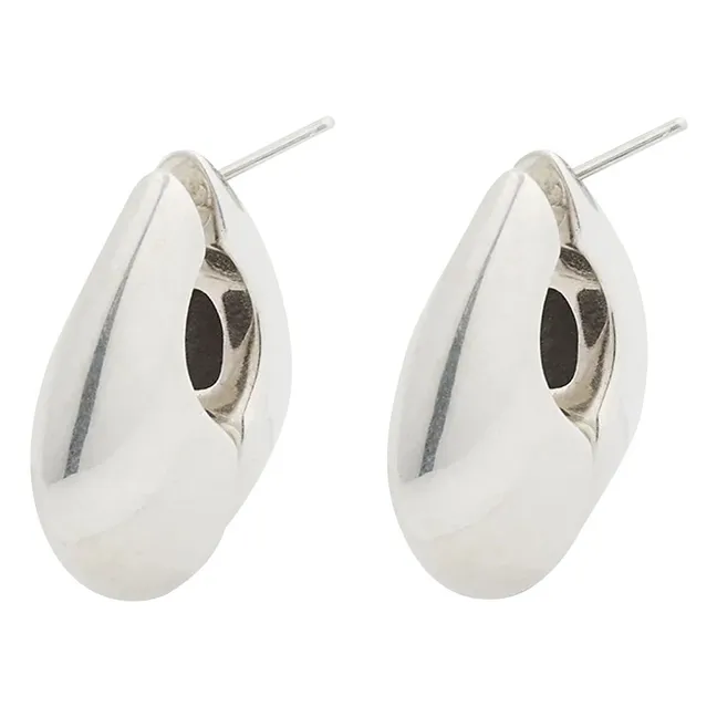 Boucles d'Oreilles Demi Lune Small | Argenté