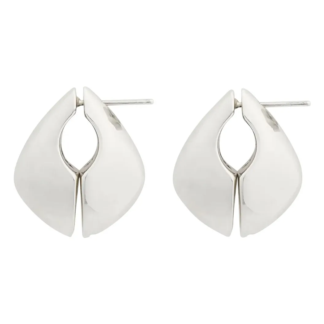 Soeur Silver Half Moon Earrings Small