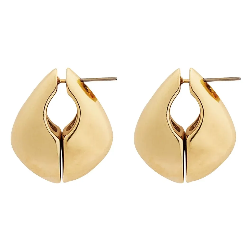 Soeur Gold Half Moon Earrings Small