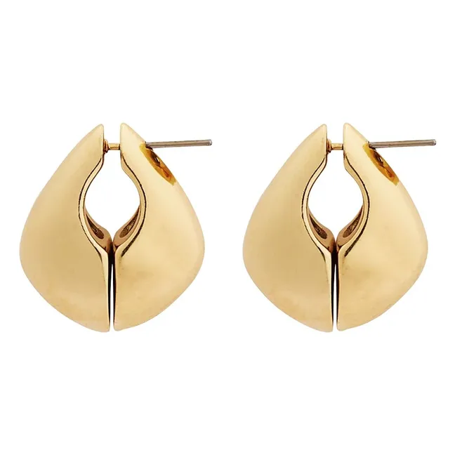 Boucles d'Oreilles Demi Lune Small | Doré