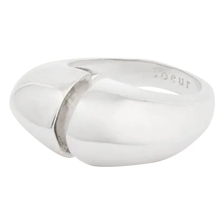 Bague Demi Lune | Argenté- Image produit n°3