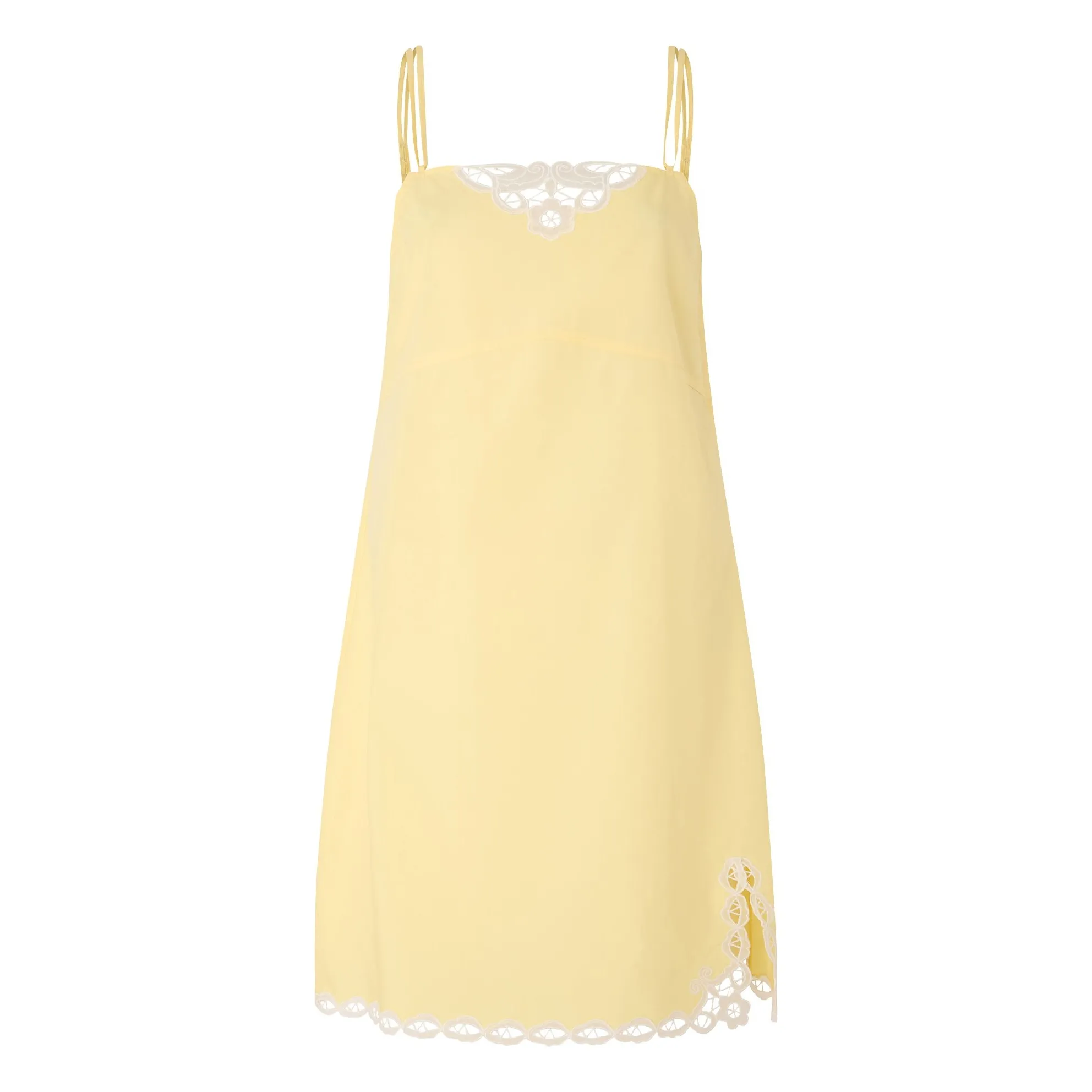 Soeur Pale Yellow Hillary Cotton Dress