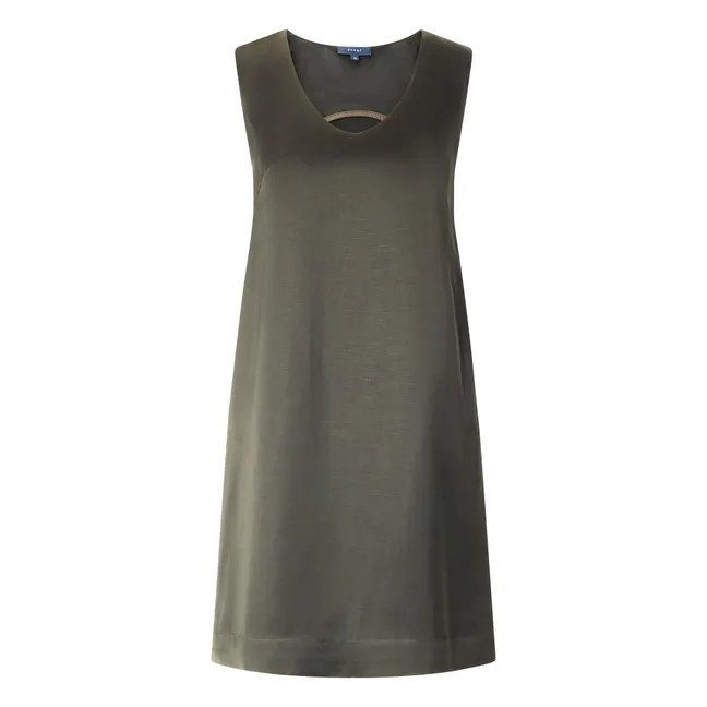 Kleid Italien Leder | Dunkelgrün