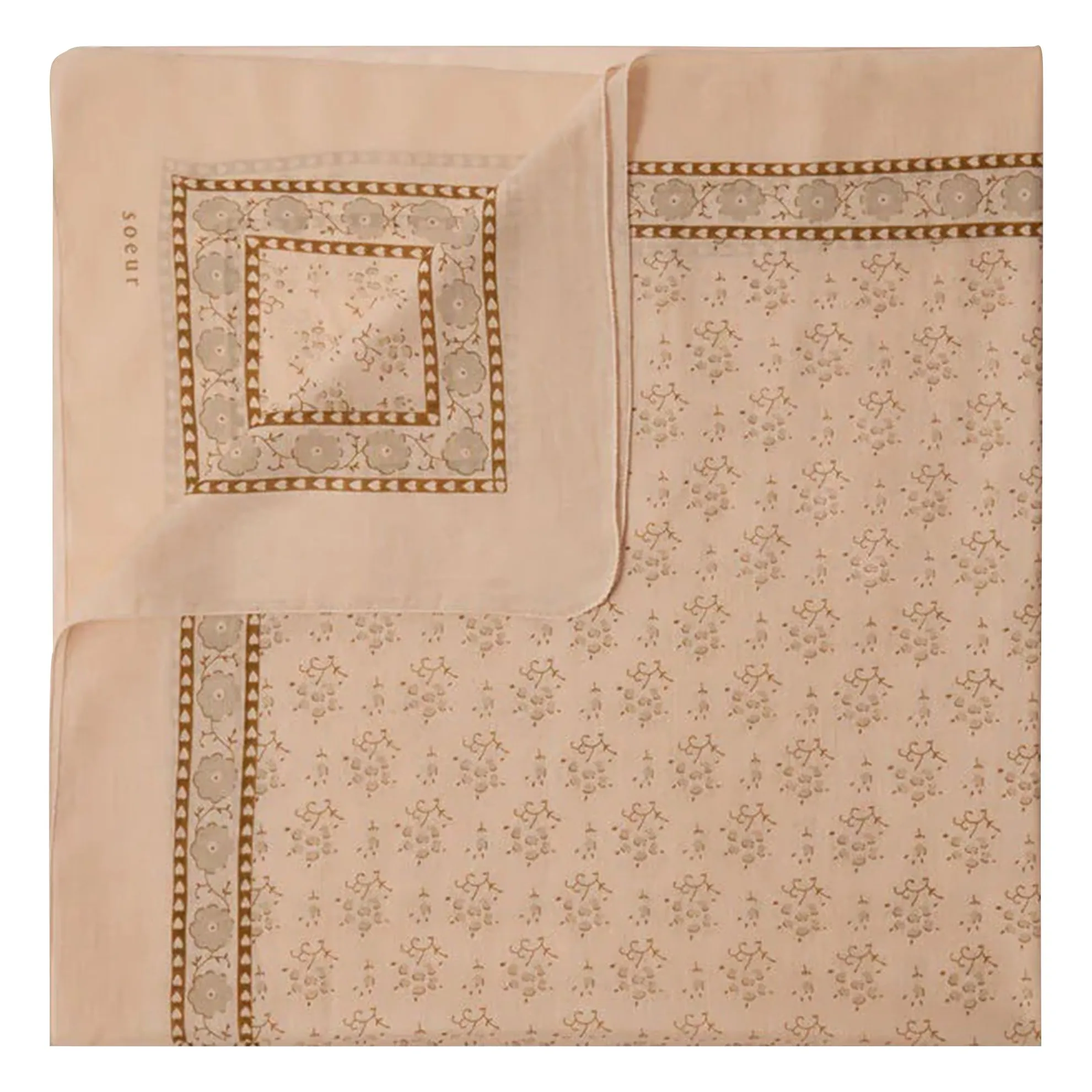 Soeur Pink Classic Cotton Scarf