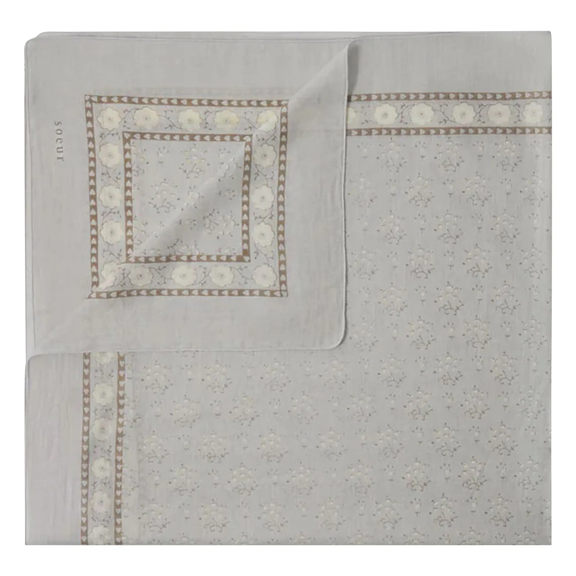Soeur Light Grey Classic Cotton Scarf