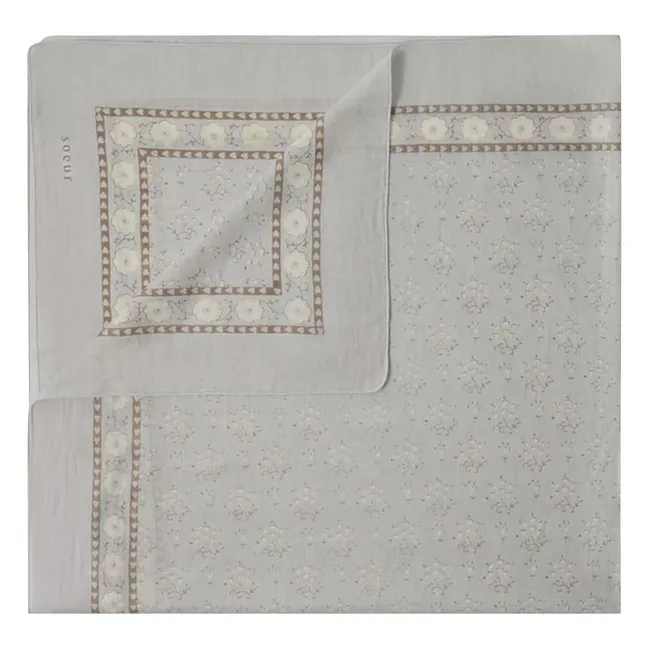 Foulard Classique Coton | Gris clair