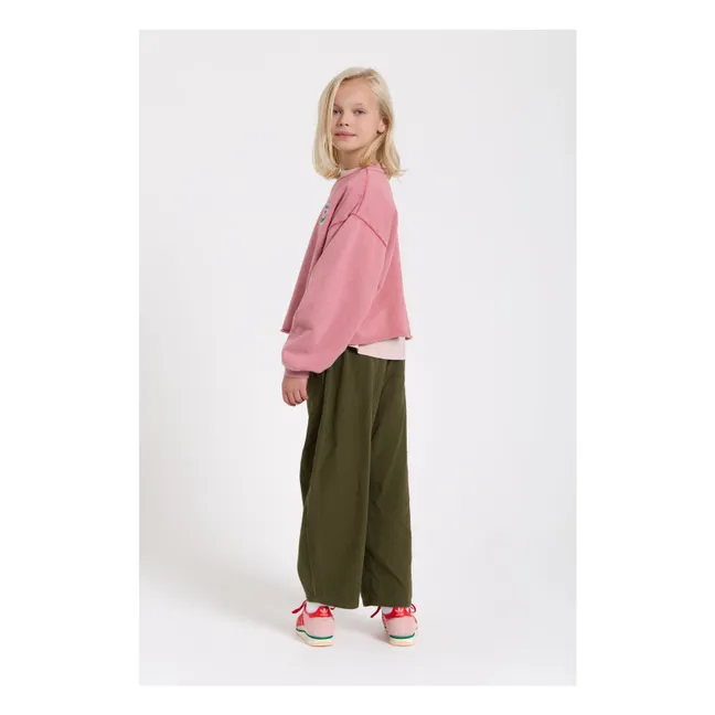 Pantalón globo Gianna Twill | Verde Kaki