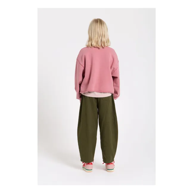Pantalón globo Gianna Twill | Verde Kaki
