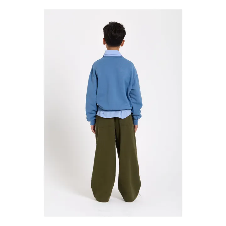 Pantalon Large Burt Twill | Vert kaki- Image produit n°5