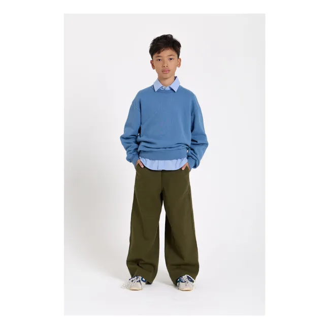 Pantalon Large Burt Twill | Vert kaki