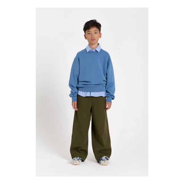 Burt Twill Wide Leg Pants | Khaki