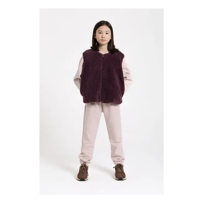 Veste Sans Manches Façon Sherpa Jude | Violet