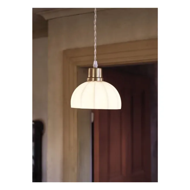 Suspension opale Doris | Blanc