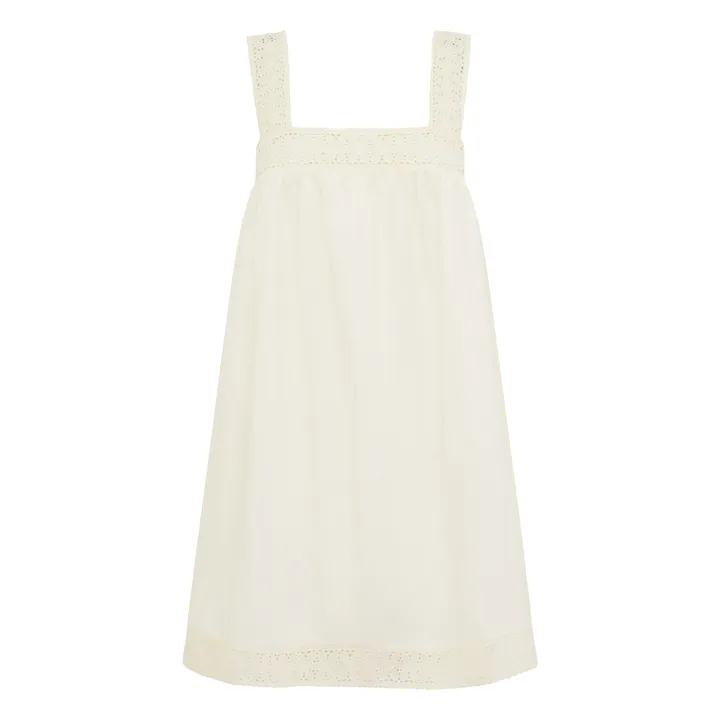 Robe Broderie | Blanc- Image produit n°0