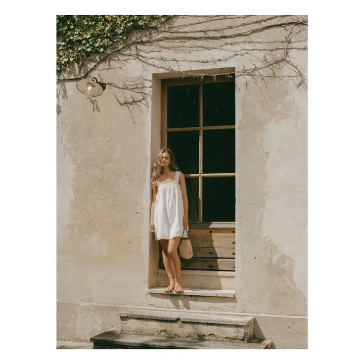 Robe Broderie | Blanc- Image produit n°5