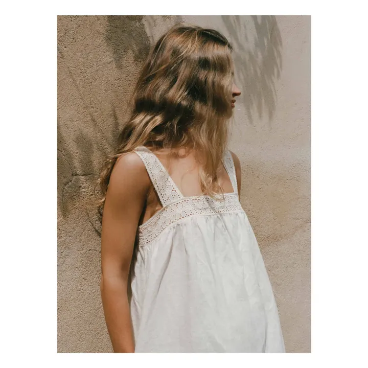 Robe Broderie | Blanc- Image produit n°4