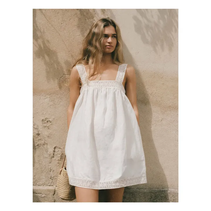 Robe Broderie | Blanc- Image produit n°3