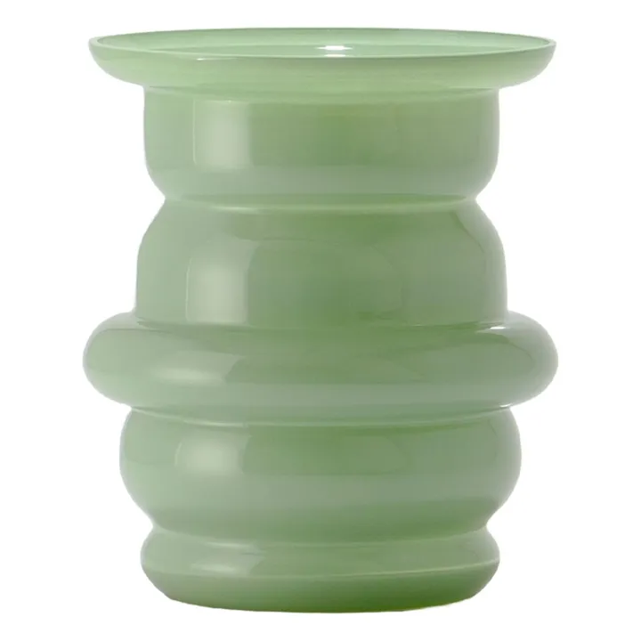 Vase en verre Dôme | Vert amande- Image produit n°0