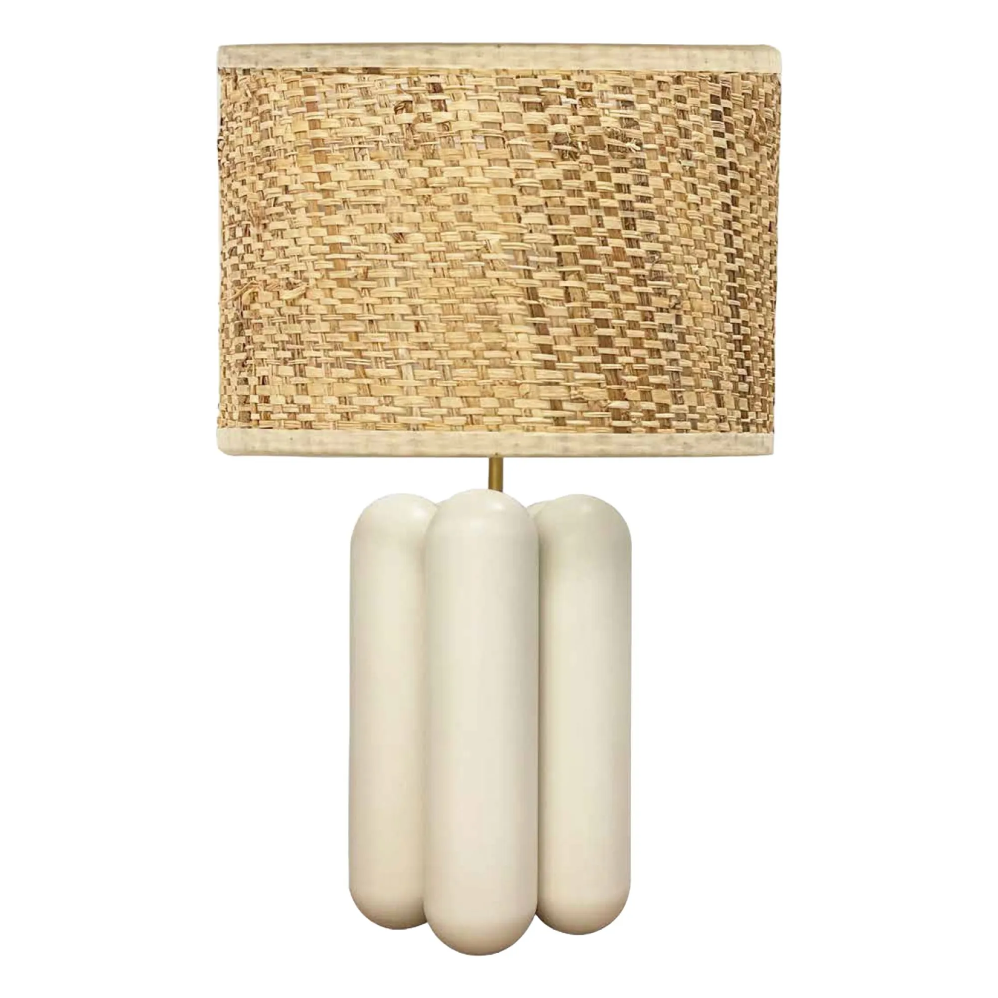 Cosin Cream Table Lamp With Raffia Shade Charlotte