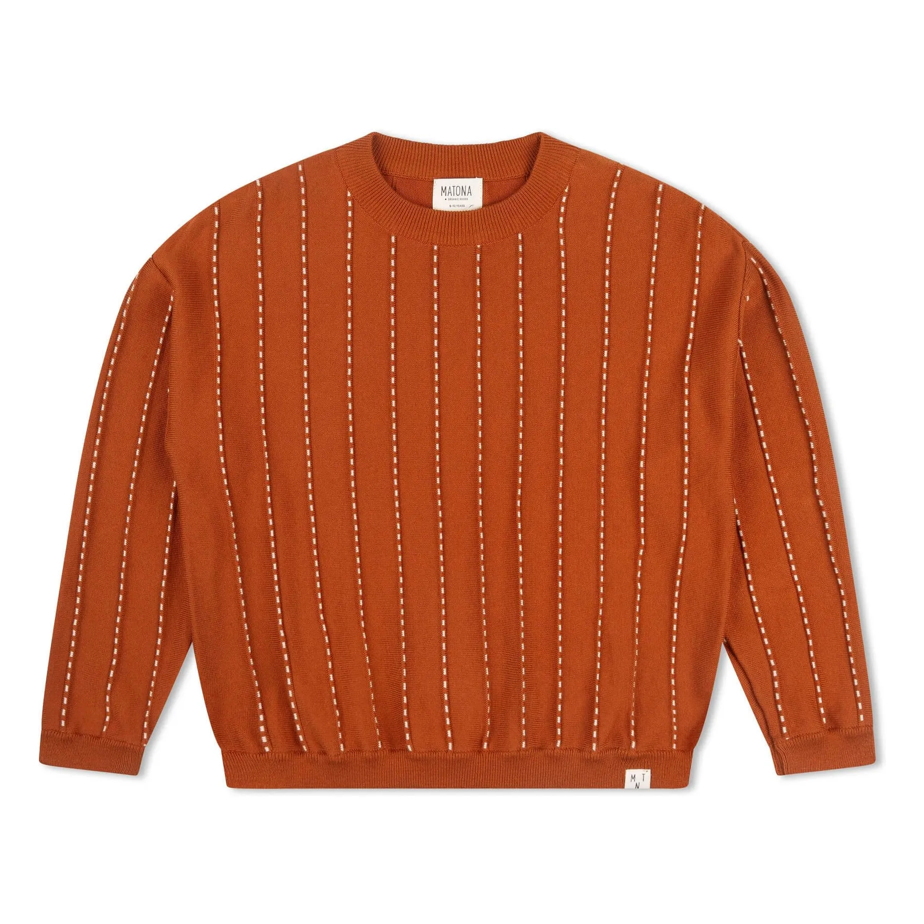 Matona Dark Blue Striped Organic Cotton Sweater