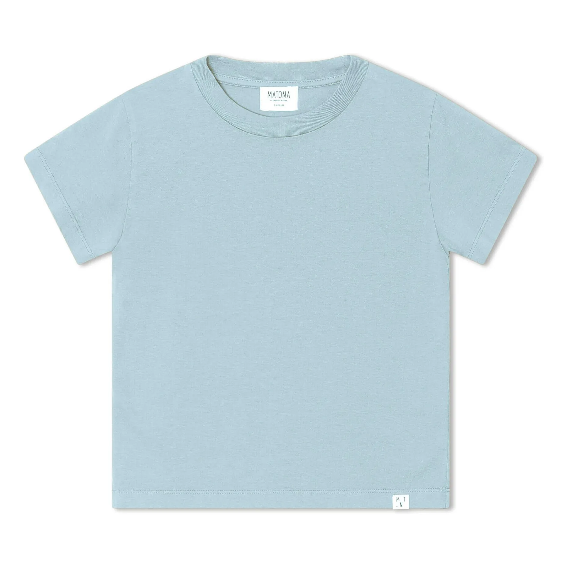 Matona Pale Blue Summer Uni T-Shirt Organic Cotton