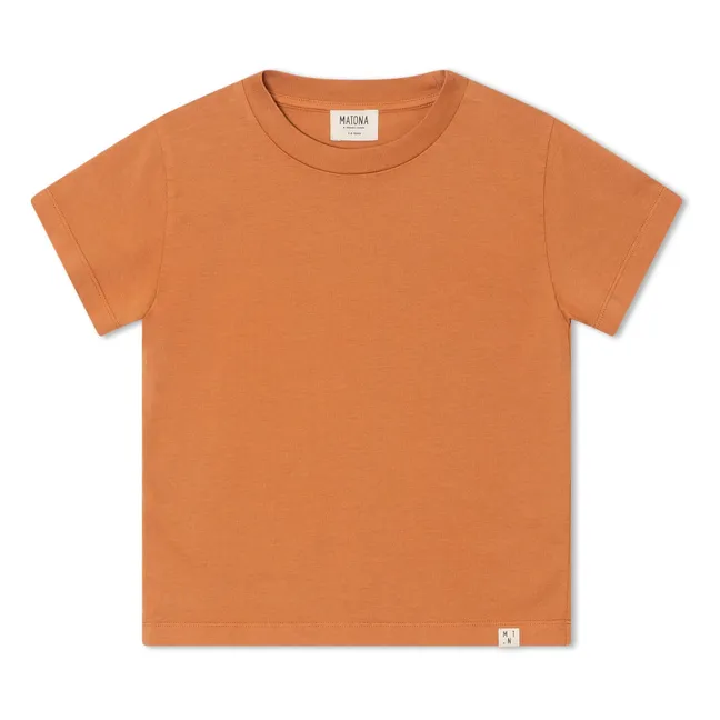 Summer Uni T-shirt Organic cotton | Orange