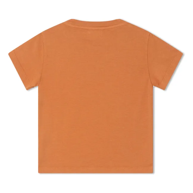 Camiseta de verano de algodón ecológico | Naranja