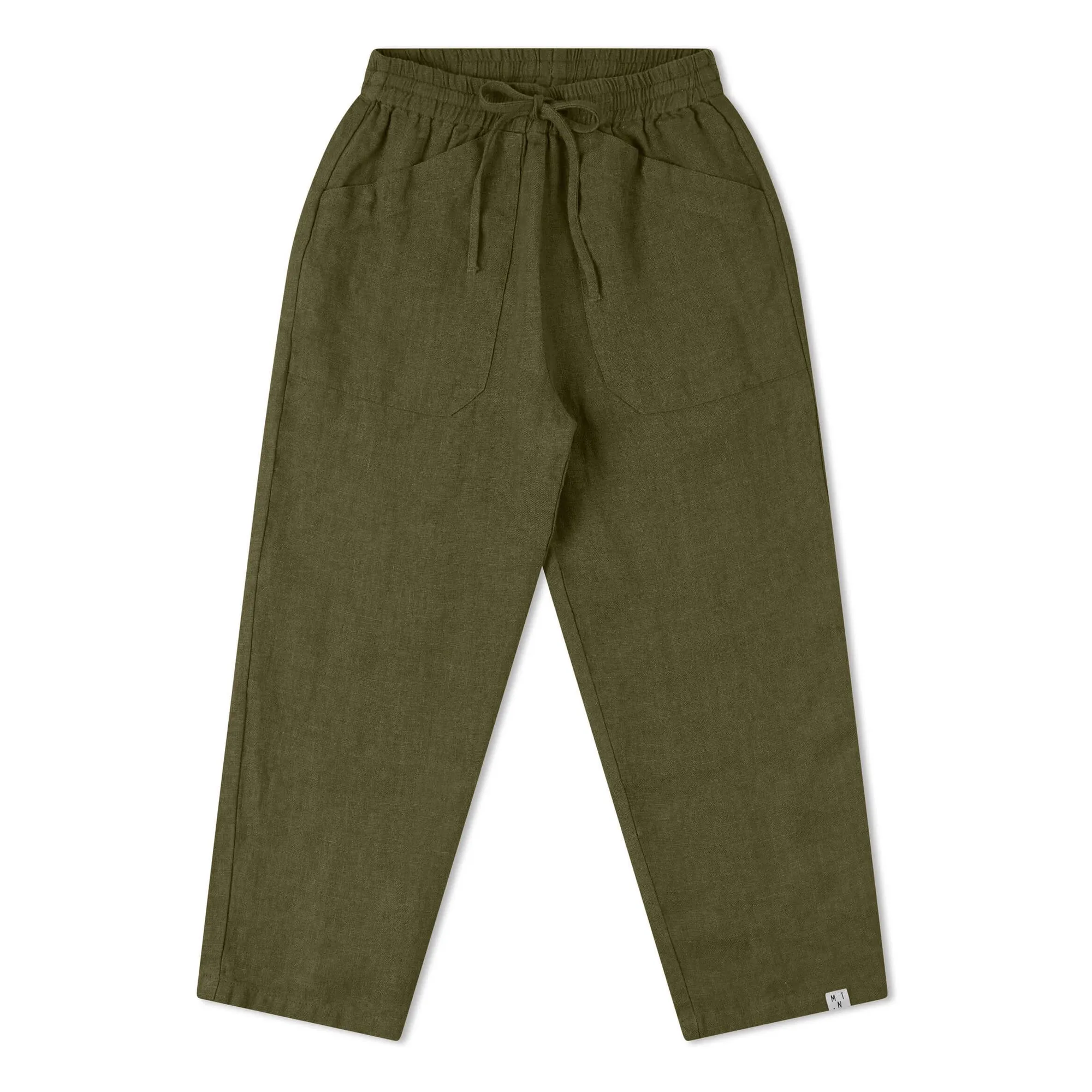 Matona Olive Garden Linen Pants