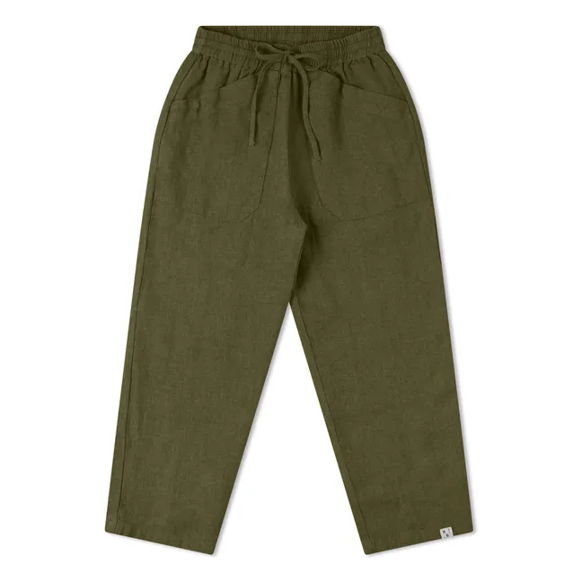Pantalon Garden Lin | Olive