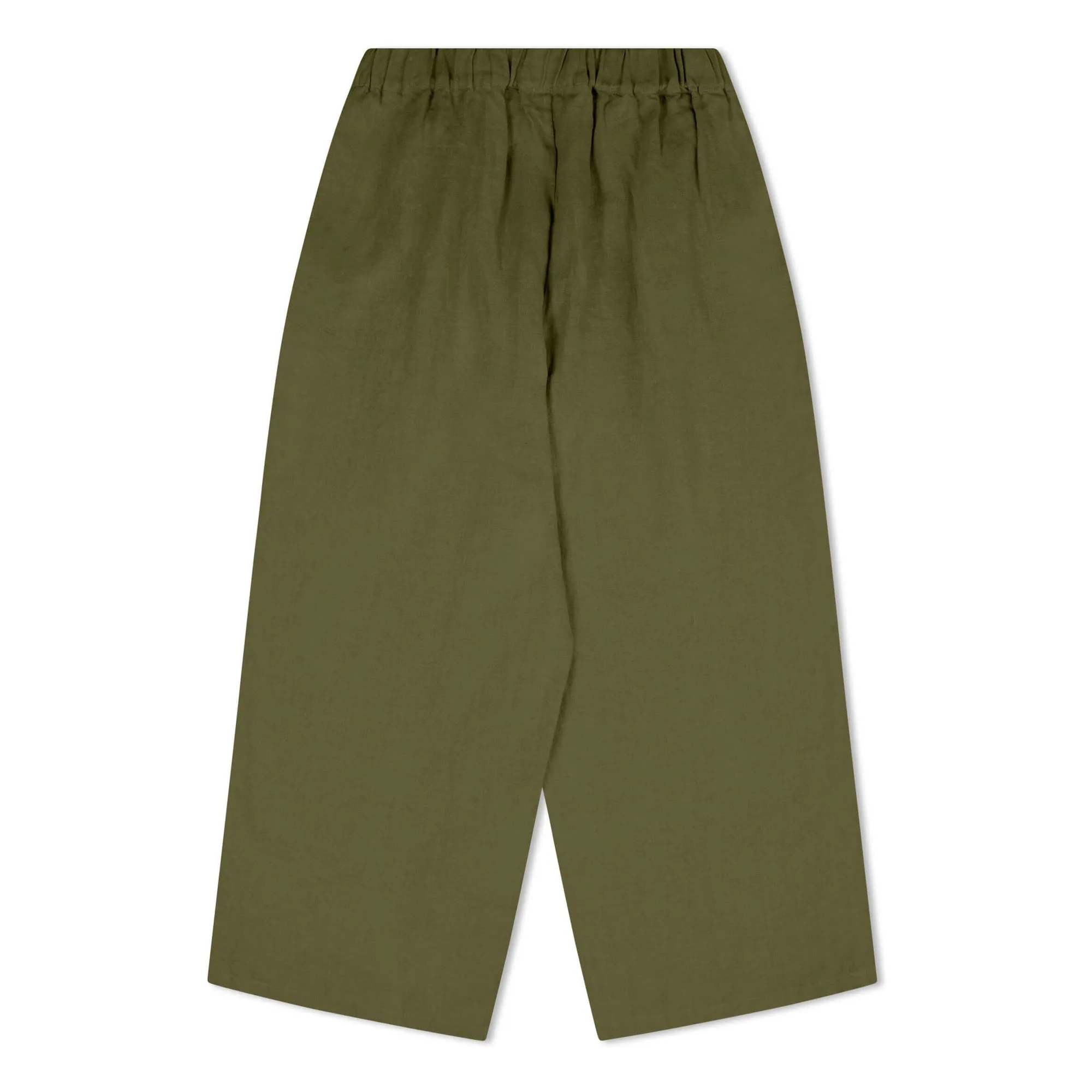Pantalon Culotte Lin | Olive- Image produit n°5