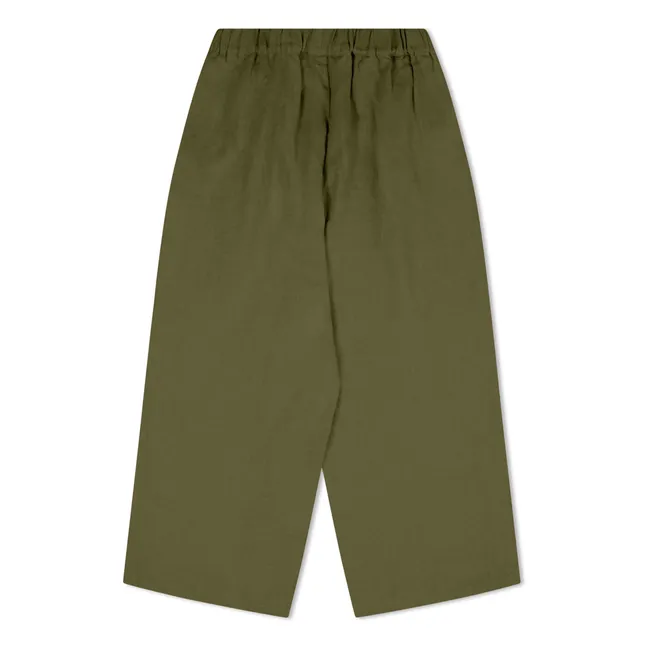 Pantalon Culotte Lin | Olive