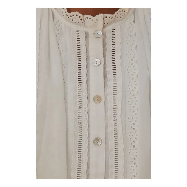Blouse Dentelle | Blanc- Image produit n°6