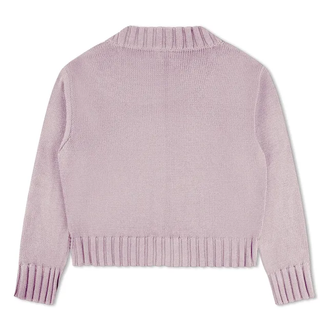 Chaqueta de punto de algodón ecológico | Lavanda