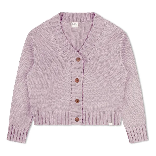 Chaqueta de punto de algodón ecológico | Lavanda